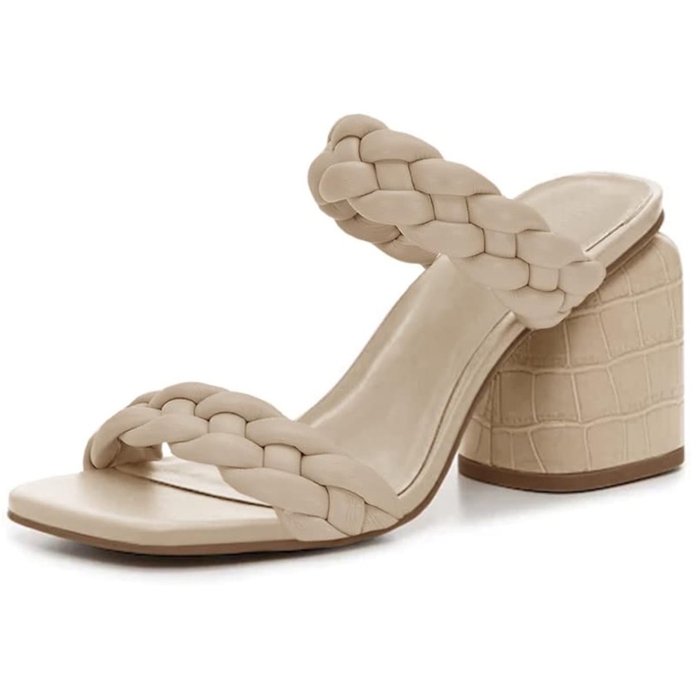 Ricristy Womens Braided Heeled Sandals